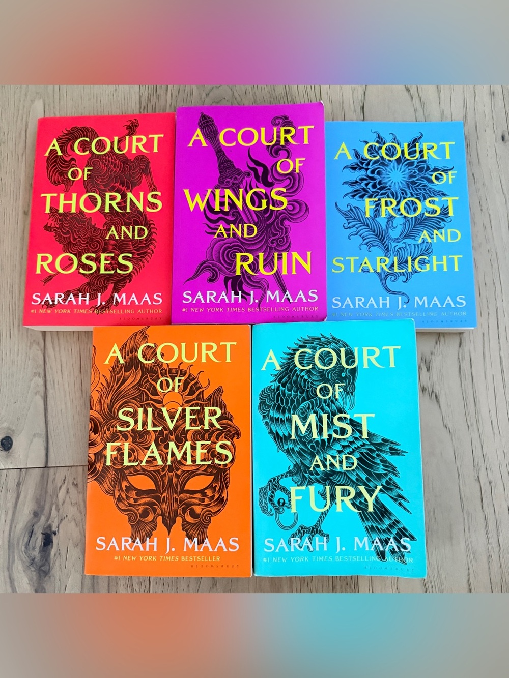 Sarah J. Maas 5 Books Collection Set A Court of Thorns and Roses Series ACOTAR
